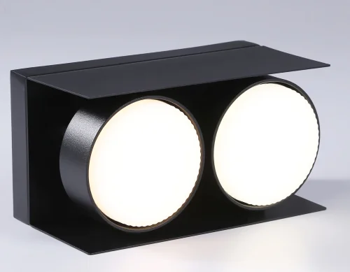 Светильник накладной TN70847 Ambrella light чёрный 2 лампы, основание чёрное в стиле хай-тек современный круглый фото 5