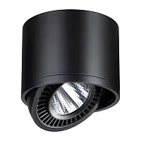 Светильник накладной LED Gesso 358814 Novotech чёрный 1 лампа, основание чёрное в стиле современный круглый