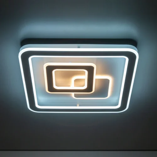 Светильник потолочный LED с пультом Квест CL739B150 Citilux белый 1 лампа, основание белое в стиле модерн квадраты фото 3