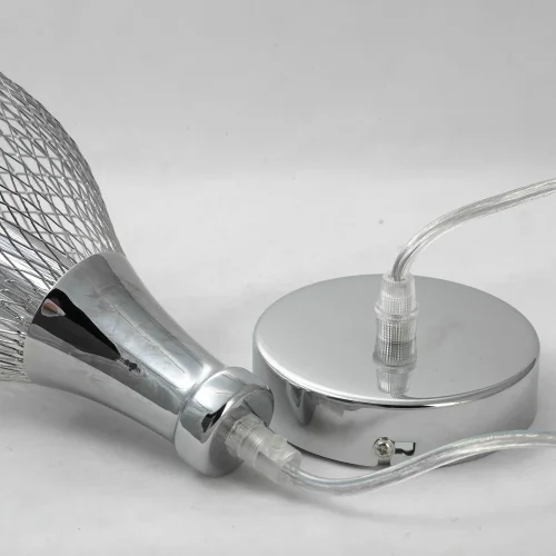 Светильник подвесной лофт LSP-9647 Lussole хром 1 лампа, основание хром в стиле лофт  фото 3