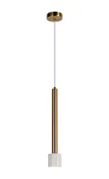 Светильник подвесной Malet V11824-1P Moderli белый на 1 лампу, основание золотое в стиле арт-деко современный 