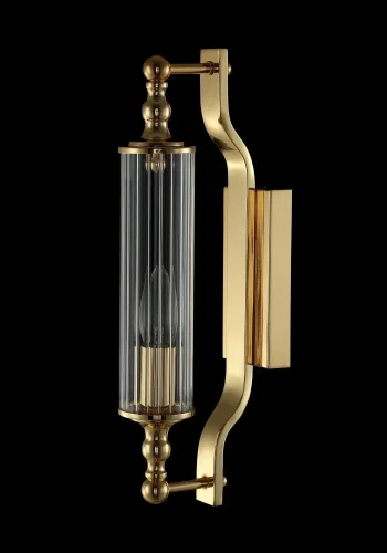Бра TOMAS AP1 GOLD Crystal Lux прозрачный на 1 лампу, основание хром в стиле современный фото 3