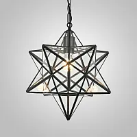 Светильник подвесной Star 189644-26 ImperiumLoft серый 1 лампа, основание чёрное в стиле модерн 