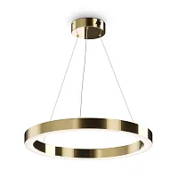 Светильник подвесной LED Saturno MOD415PL-L45BS4K Maytoni латунь на 1 лампу, основание латунь в стиле хай-тек современный кольца