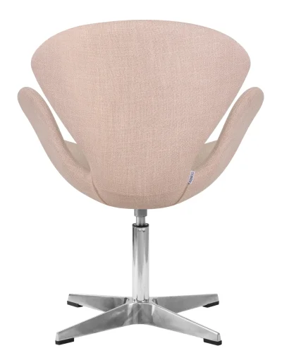 Кресло дизайнерское 69A-LMO SWAN, цвет сиденья бежевый (IF1), алюминиевое основание Dobrin, бежевый/ткань, ножки/металл/алюминий, размеры - ****710*600 фото 5