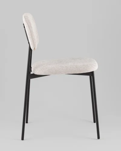 Стул Chao, светло-серый, черные ножки, 2шт./уп. УТ000039971 Stool Group, серый/рогожка, ножки/металл/чёрный, размеры - *780**** фото 6