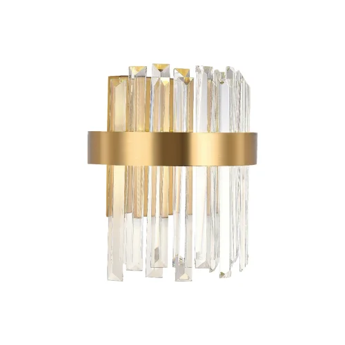 Бра LED LAMPS 81122/1W Natali Kovaltseva прозрачный на 1 лампа, основание золотое в стиле современный  фото 5