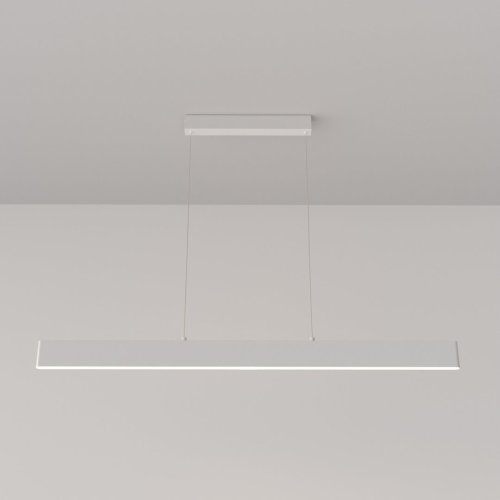 Светильник подвесной LED Step P010PL-L30W Maytoni белый 1 лампа, основание белое в стиле хай-тек линейный фото 2