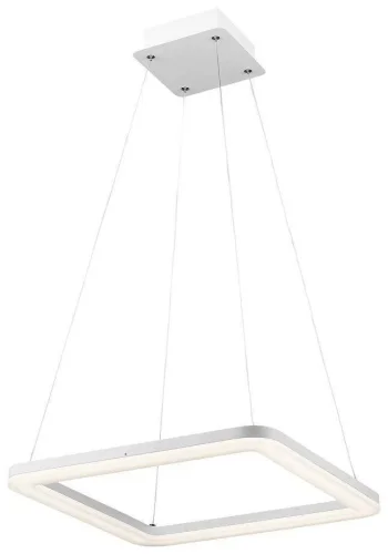 Светильник подвесной LED FERRO WE414.01.003 Wertmark белый на 1 лампу, основание белое в стиле хай-тек квадраты