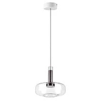 Светильник подвесной LED Disco 792110 Lightstar прозрачный на 1 лампу, основание белое в стиле современный 