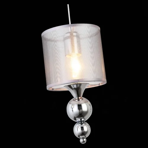 Светильник подвесной Pazione SLE107103-03 Evoluce серебряный серый 3 лампы, основание хром в стиле современный  фото 2