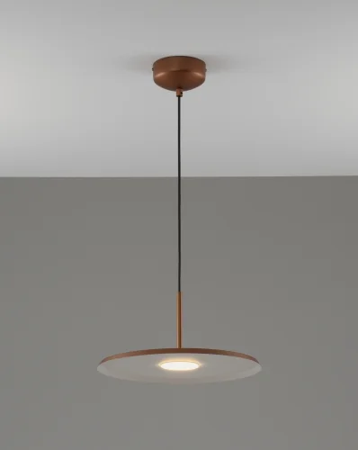 Светильник подвесной LED Keiro V11104-PL Moderli медь на 1 лампу, основание медь в стиле современный 