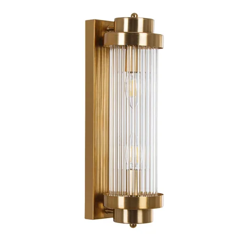 Бра Hanna A1070AP-2PB Arte Lamp прозрачный на 2 лампы, основание золотое в стиле современный 