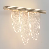 Бра LED VALENTIN AP11W LED GOLD Crystal Lux прозрачный на 1 лампу, основание золотое в стиле современный 