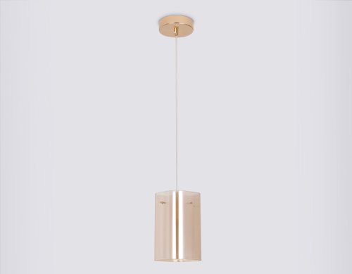 Светильник подвесной TR3681 Ambrella light белый прозрачный 1 лампа, основание золотое в стиле классический современный  фото 6