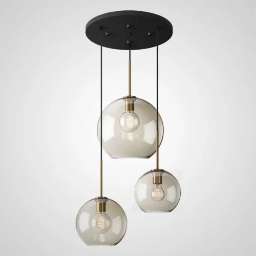 Светильник подвесной VILMO TRIO F 213948-26 ImperiumLoft янтарный на 3 лампы, основание латунь в стиле современный лофт фото 6 Светильник подвесной VILMO TRIO F 213948-26 ImperiumLoft янтарный на 3 лампы, основание латунь в стиле современный лофт фото 6