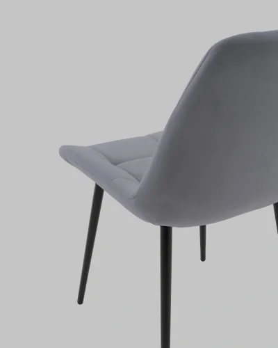 Стул Флекс N велюр велютто серый УТ000041301 Stool Group, серый/велюр, ножки/металл/чёрный, размеры - *830**** фото 8