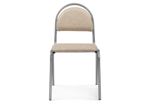 Стул на металлокаркасе Гумер бежевый / светлый мусс 587877 Woodville, бежевый/искусственная кожа, ножки/металл/, размеры - *840***480*560 фото 2