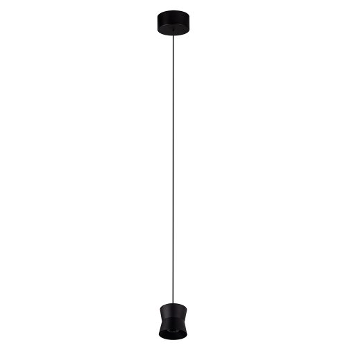 Светильник подвесной LED CLT 066C80 BL Crystal Lux чёрный 1 лампа, основание чёрное в стиле современный 