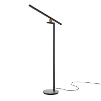 Торшер LED Emphaty MOD363FL-L14B3K Maytoni чёрный на 1 лампу, основание чёрное в стиле современный хай-тек 