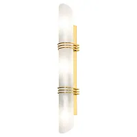 Бра Selvino GRLSA-7701-03 Lussole белый 3 лампы, основание золотое в стиле современный 