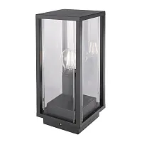 Ландшафтный светильник Meribel 6490 Mantra уличный IP54 чёрный серый 1 лампа, плафон прозрачный в стиле современный E27