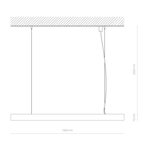 Светильник офисный потолочный LED Office Pro Led 10215-NW Nowodvorski размеры *60*1500 мм, тёплый белый 3000К, 4820 лм, мощность 40 вт, на 16 кв.м фото 5