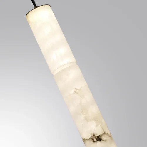 Светильник подвесной LED Marbella 6674/15L Odeon Light белый 1 лампа, основание латунь в стиле современный трубочки фото 5