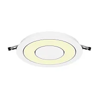 Светильник точечный LED Vector 2700K 12Вт 100° DL102-12W2.7K-W Maytoni белый на 1 лампу, основание белое в стиле хай-тек современный круглый