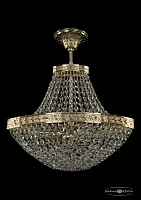 Светильник потолочный 19323/H1/35IV G Bohemia Ivele Crystal прозрачный 2 лампы, основание золотое в стиле классика sp