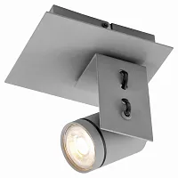 Спот с 1 лампой Dillingham GRLSP-8022 Lussole серый GU10 в стиле хай-тек 