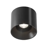 Светильник накладной Alfa LED C064CL-01-25W4K-RD-B Maytoni чёрный 1 лампа, основание чёрное в стиле модерн хай-тек круглый