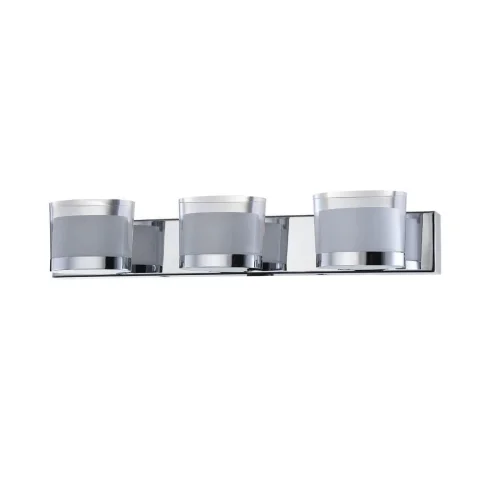 Бра ЛЕД Пиззоли (Pizzoli) VL8223W03 Vele Luce прозрачный на 1 лампу, основание хром в стиле хай-тек фото 2