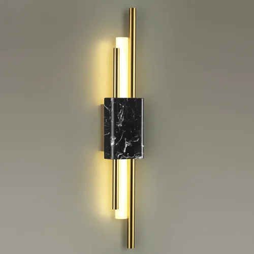 Бра LED Marmi 4361/10WL Odeon Light золотой на 1 лампа, основание золотое чёрное в стиле арт-деко  фото 4
