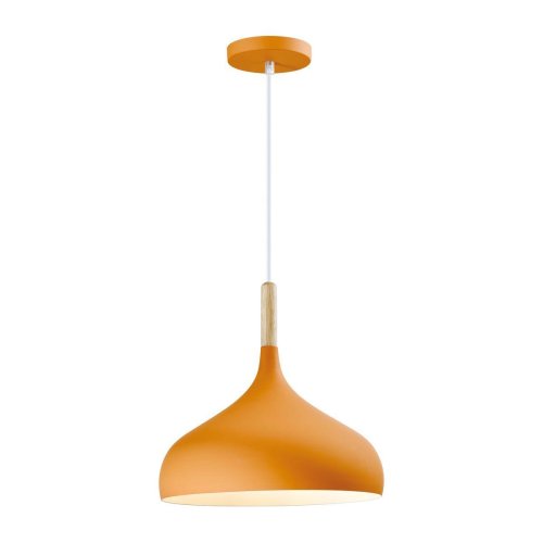Светильник подвесной Eline V1294-1P Moderli оранжевый 1 лампа, основание оранжевое в стиле скандинавский  фото 3