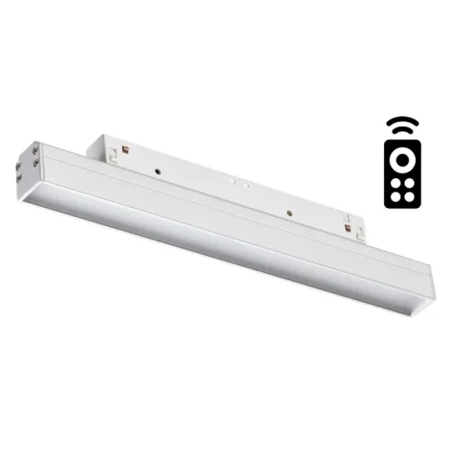 Трековый светильник для низковольтного шинопровода LED DIMM с пультом Flum 358613 Novotech белый для шинопроводов серии Flum