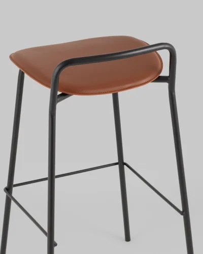 Стул барный Mantis, экокожа, коричневый УТ000038917 Stool Group, /, ножки//, размеры - *835***465*470 фото 5