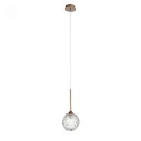 Светильник подвесной Arcobalino SL1152.203.01 ST-Luce прозрачный 1 лампа, основание золотое в стиле современный 