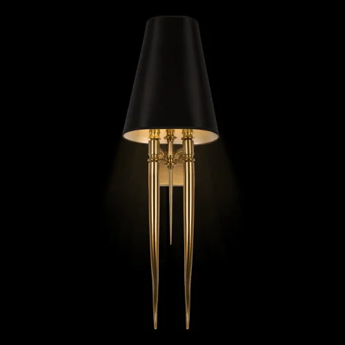 Бра Brunilde 10207W/L Gold LOFT IT чёрный на 2 лампы, основание золотое в стиле арт-деко  фото 2