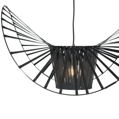 Светильник подвесной Bonnet 10099/600 LOFT IT чёрный 1 лампа, основание чёрное в стиле арт-деко модерн  фото 6