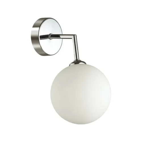Бра Estelle 5225/1W Lumion белый на 1 лампа, основание хром в стиле современный 