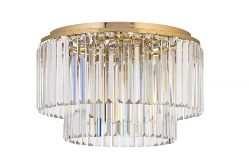 Люстра подвесная Enio E 1.5.D50.101 GP Arti Lampadari прозрачная на 8 ламп, основание золотое в стиле современный классический  фото 2
