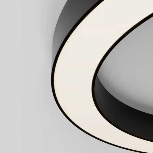 Светильник потолочный LED Lua C093CL-45W3K-B Maytoni белый на 1 лампу, основание чёрное в стиле современный хай-тек круглый фото 2