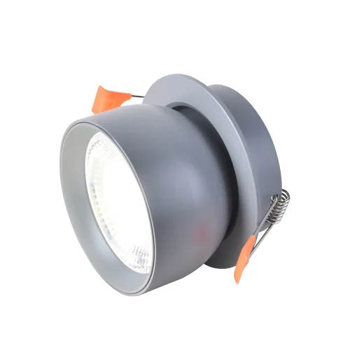 Светильник точечный LED Astern 4512-1C Favourite серый на 1 лампу, основание серое в стиле хай-тек круглый