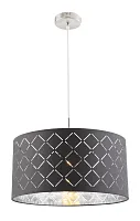 Светильник подвесной KIDAL 15228H Globo чёрный 1 лампа, основание хром в стиле классический 