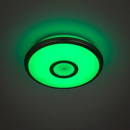 Светильник потолочный LED с пультом Старлайт Смарт CL703A11G Citilux белый 1 лампа, основание хром в стиле современный хай-тек с пультом яндекс алиса голосовое управление фото 2