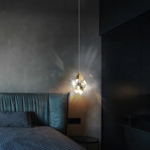 Светильник подвесной CRISTEL ONE D60 193597-26 ImperiumLoft прозрачный на 23 лампы, основание латунь в стиле арт-деко современный фото 2