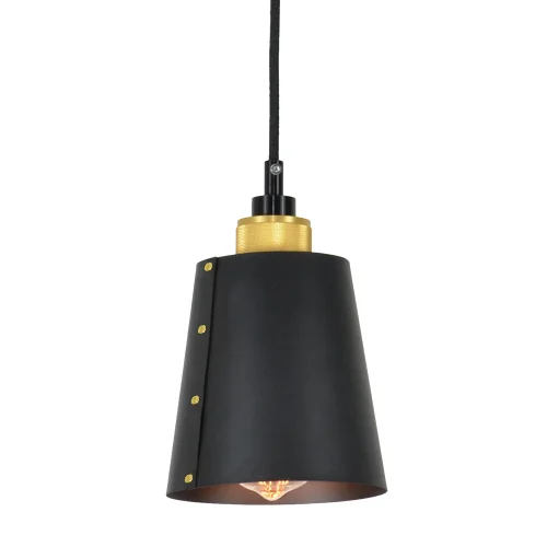 Светильник подвесной лофт Shirley GRLSP-9861 Lussole чёрный 1 лампа, основание чёрное в стиле лофт 