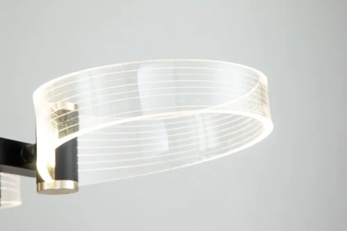 Светильник подвесной LED с пультом Cloud 10242/6LED Escada прозрачный на 1 лампу, основание чёрное в стиле хай-тек с пультом фото 5 Светильник подвесной LED с пультом Cloud 10242/6LED Escada прозрачный на 1 лампу, основание чёрное в стиле хай-тек с пультом фото 5