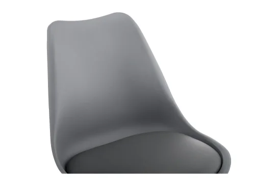 Стул Bonito серый 11328 Woodville, серый/искусственная кожа, ножки/массив бука дерево/натуральный, размеры - ****480*540 фото 3